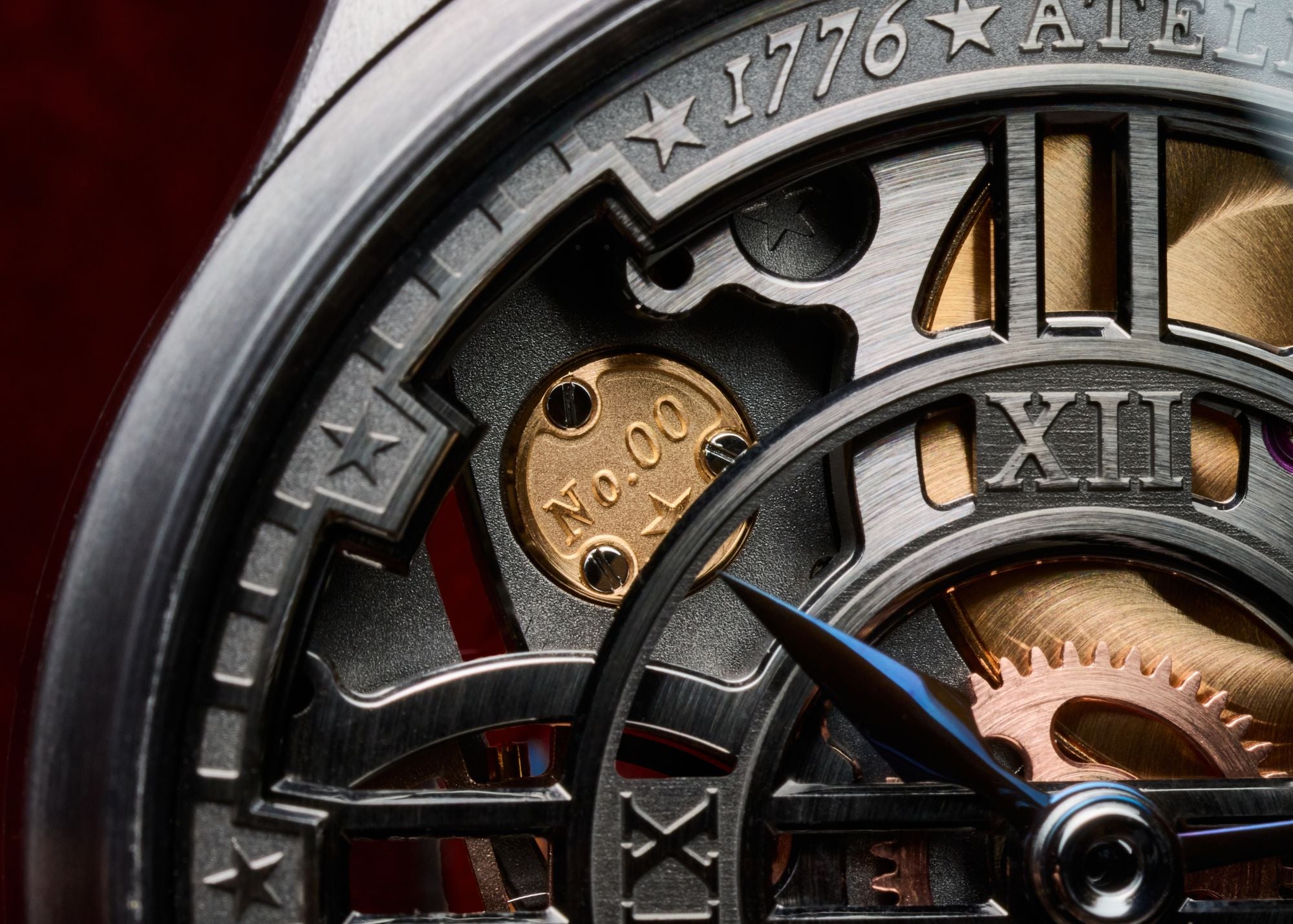 Liberty 250 Tantalum: Dial detail